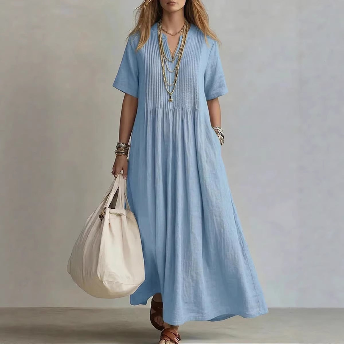 Stylish Women's Summer Dress – Comfortable and Breathable - Rimeen.com