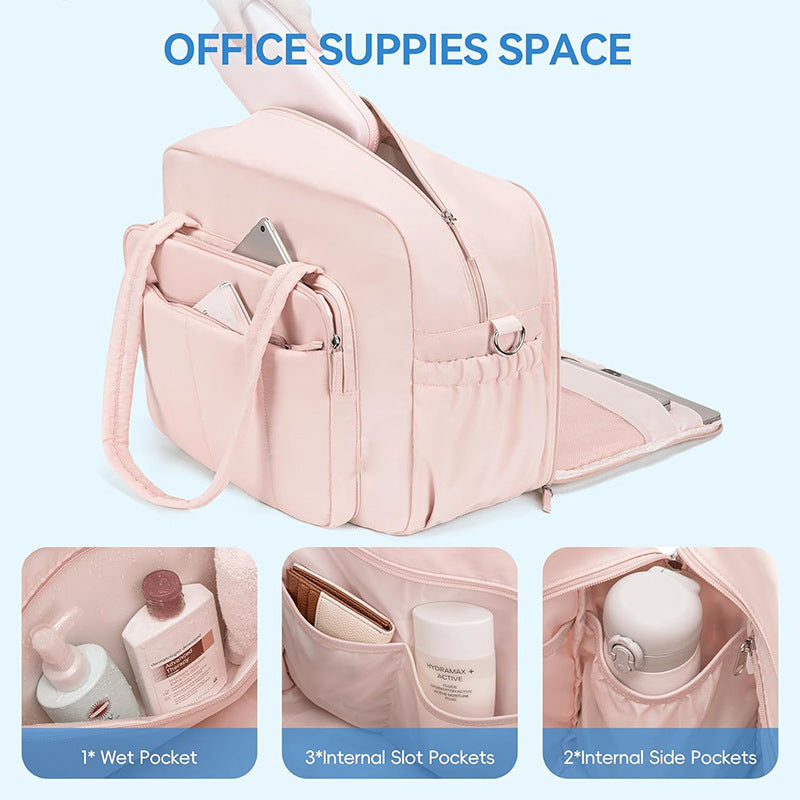 Travel Gym Bag with Wet Pocket - Rimeen.com